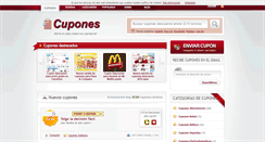 Desktop Screenshot of cupones.net
